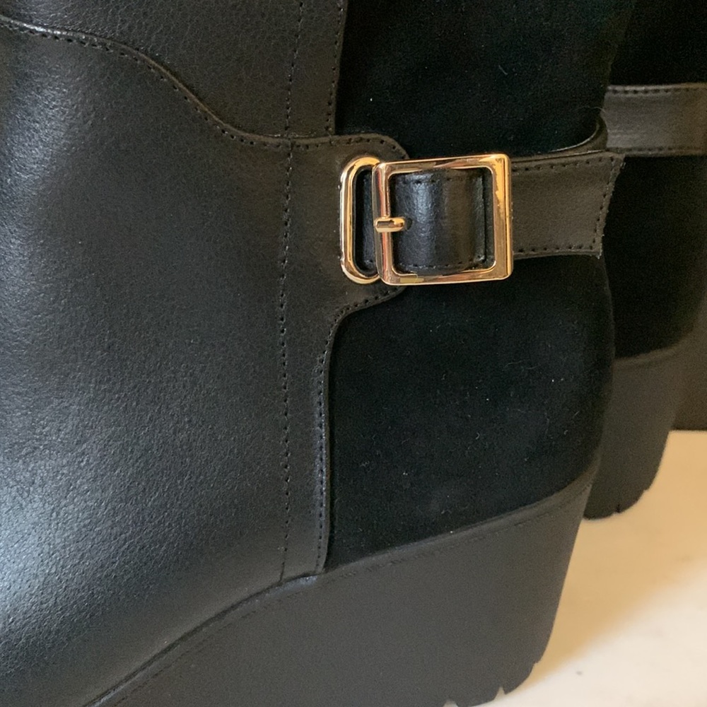 Giani Bernini Black Sannaa Wedge Boots - Picture 5 of 15